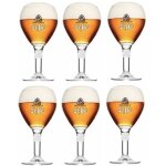 Lot de 6 grands verres leffe - 50 cl - nouveau mod�le - neufs