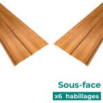 Lot de 6 habillages de sous - toiture en aluminium - cd28 - aluhome