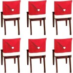 Lot de 6 housse de chaise chapeau de pre nol bonnet de pre nol christmas chair cover bonnet de pre ...