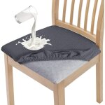 Lot de 6 housses de chaise de salle à manger élégantes et imperméables - haute élasticité - protection ... Lot de 6 housses de chaise de salle à manger élégantes et imperméables - haute élasticité - protection ...
