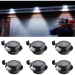 Lot de 6 lampes solaires à led pour gouttière, lampes solaires d'extérieur pour clôture, terrasse, jardin, ... Lot de 6 lampes solaires à led pour gouttière, lampes solaires d'extérieur pour clôture, terrasse, jardin, ...