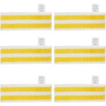 Lot de 6 lingettes de rechange en microfibre compatible avec karcher easyfix sc 1, sc 2, sc 3, sc 4, ...