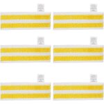 Lot de 6 lingettes de rechange en microfibre compatible avec karcher easyfix sc 1, sc 2, sc 3, sc 4, ...