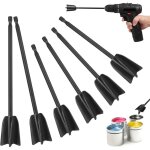 Lot de 6 mlangeurs poxy pour perceuse, palettes de mlangeur de peinture rutilisables, outil de mlange ...
