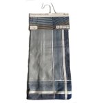 Lot de 6 mouchoirs homme basile 40x40 cm 100% coton