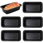 [jamais utilis]lot de 6 moule  pain en acier carbone antiadhsif pour la fabrication de gteau et de ...