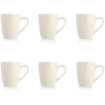 Lot de 6 mugs en gr�s 33cl, snowstack