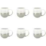 Lot de 6 mugs en gr�s 44cl, riga
