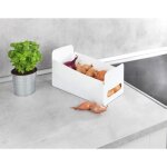 Organisateur wenko 6 botes pliables blanches 15 x 18 x 30 cm en plastique bote de rangement cuisine ...