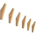 Lot de 6 pat�res en bois vintage, pat�res en bois, capacit� de charge 5 kg, pat�res murales, pat�res ...
