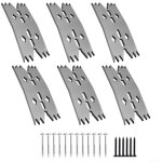 Lot de 6 pinces � plaque plate en acier inoxydable pour le travail du bois - outil de fixation en m�tal ...