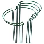 Lot de 6 piquets de support pour plantes en m�tal anneau de jardin pour pivoine, tomate, rose, facile ...