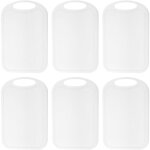 Lot de 6 planche a decouper plastique, antid�rapante planches � d�couper de cuisine antibact�rien avec ...