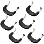 Lot de 6 poign�es de rechange pour casseroles, en acier inoxydable, petit format.