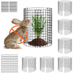 Lot de 6 protections pour plantes contre les animaux, 32 cm de diametre x 35, 6 cm de hauteur, grillage ...