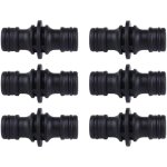 Lot de 6 raccords pour tuyau d'arrosage 1 / 2' pour raccord de tuyau d'arrosage gardena (noir) Lot de 6 raccords pour tuyau d'arrosage 1 / 2' pour raccord de tuyau d'arrosage gardena (noir)