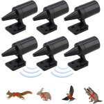 Lot de 6 r�pulsifs � ultrasons pour sangliers et cerfs ? dispositifs en plastique abs ? installation ...