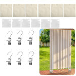 Lot de 6 sacs de lestage pour rideaux ext�rieurs, sacs de sable portable avec clips m�talliques, convient ...