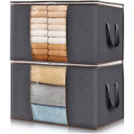 Lot de 6 sacs de rangement pour v�tements, carton de d�m�nagement, conteneur pour v�tements, couvertures ...