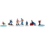 Lot de 6 santons pour village sport d'hiver - feeric lights & christmas
