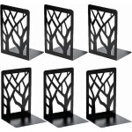 Lot de 6 serres livres en m�tal, lourds cale livre, anti - rayures et antid�rapant presse livre noir ...