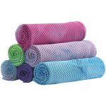 Lot de 6 serviettes rafrachissantes en microfibre ? idales sport, yoga, jogging, t