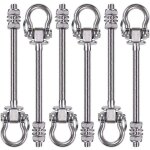 Lot de 6 support de balan�oire robuste, 235 mm, crochets de balan�oire pour chaise de hamac de yoga � ...