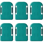 Lot de 6 supports de batterie compatibles avec makita 18 v, compatibles avec les appareils makita / bosch ...