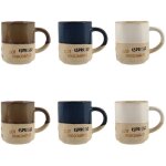 Lot de 6 tasses assorties 20cl, macchiato Lot de 6 tasses assorties 20cl, macchiato