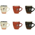 Lot de 6 tasses en gr�s 15cl ? gr�s v�ritable ? compatible lave - vaisselle et micro - ondes ? design ...