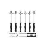 Lot de 6 tournevis carburateur de rglage pour sears poulan husqvarna weedeater echo toro ryobi homelite ...