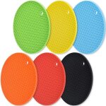 Csparkv - lot de 6 trpieds en silicone, antidrapants et rsistants  la chaleur, coloris varis, coloris ...