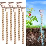 Lot de 6 tuteurs d'lectroculture de 30, 5 cm, longs tuteurs de jardin en cuivre, antennes de jardinage ...