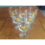Lot de 6 verres grimbergen - 50 cl - bord dor� - neufs