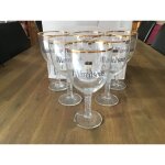 Lot de 6 verres maredsous - 50 cl - verres � bi�re officiels neufs
