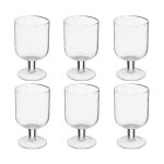 Secret de gourmet - lot de 6 verres  vin 'naia' 35cl transparent