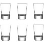 Lot de 6 verrines en verre 6, 2cl, boston