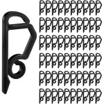 Lot de 60 mini crochets de suspension pour guirlandes lumineuses de nol, en plastique, rsistants aux ...