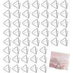 Lot de 60 mini porte - cartes triangulaires mignons porte - num�ro de table porte - cartes de menu photo ...