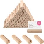 Lot de 60 porte - cartes en bois massif pour menus, num�ros de table et d�coration �v�nementielle