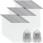 Lot de 60 sac � chaussures de voyage, 40 x 30cm sacs � chaussures transparents avec cordon, housse chaussures ...