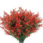 Lot 7 bouquets lavande artificielle r�sistante uv, arbustes plastique ext�rieur, jardini�re suspendue ...