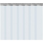 Gojoy - lot de 7 rideaux  rayures en pvc transparent 1 x 2 m rideau  lamelles en pvc transparent pour ...