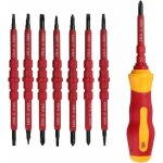 Lot de 7 tournevis �lectricien isol� 500v avec tournevis testeur, screwdriver insulated avec poign�e, ...