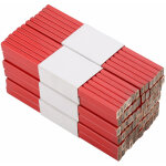 Lot de 72 crayons de charpentier octogonaux de 175 mm, crayons de construction noirs, outil de marquage ...