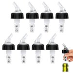 Lot de 8 becs verseurs  vin de 2 cl, verres doseurs, becs verseurs d'huile, becs verseurs pour vin, ...