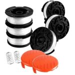 Lot de 8 bobines de fil de coupe - herbe, compatibles avec les coupe - herbe black & decker, bobine de ...