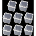 Lot de 8 bo�tes de rangement transparentes en plastique pour perles, cartes et autres accessoires de ...