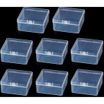 Lot de 8 bo�tes de rangement transparentes en plastique pour perles, cartes et autres accessoires de ...
