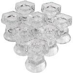 Lot de 8 bougeoirs en verre pour mariage, d�coration d'int�rieur raffin�e